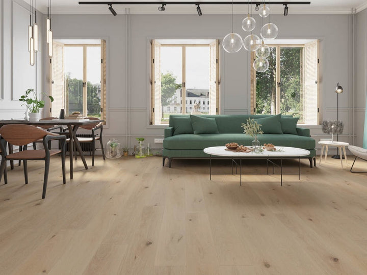 Southport 7.5in White Oak Engineered Hardwood Flooring — Snow Cloud