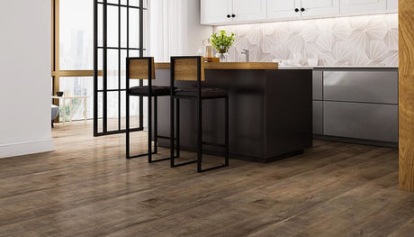 Kitchen with a beautiful floor