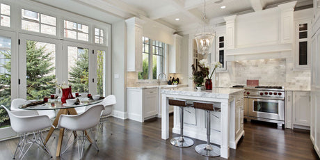 Kitchen featuring laminate flooring