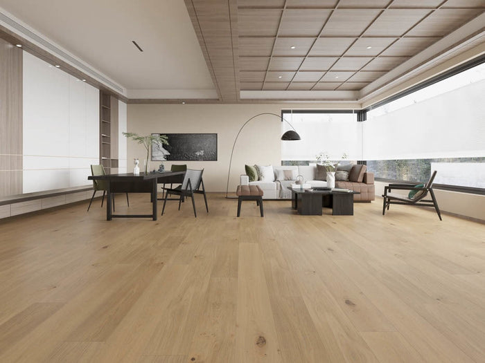 Grand Width 9.5in White Oak Engineered Hardwood Flooring 2