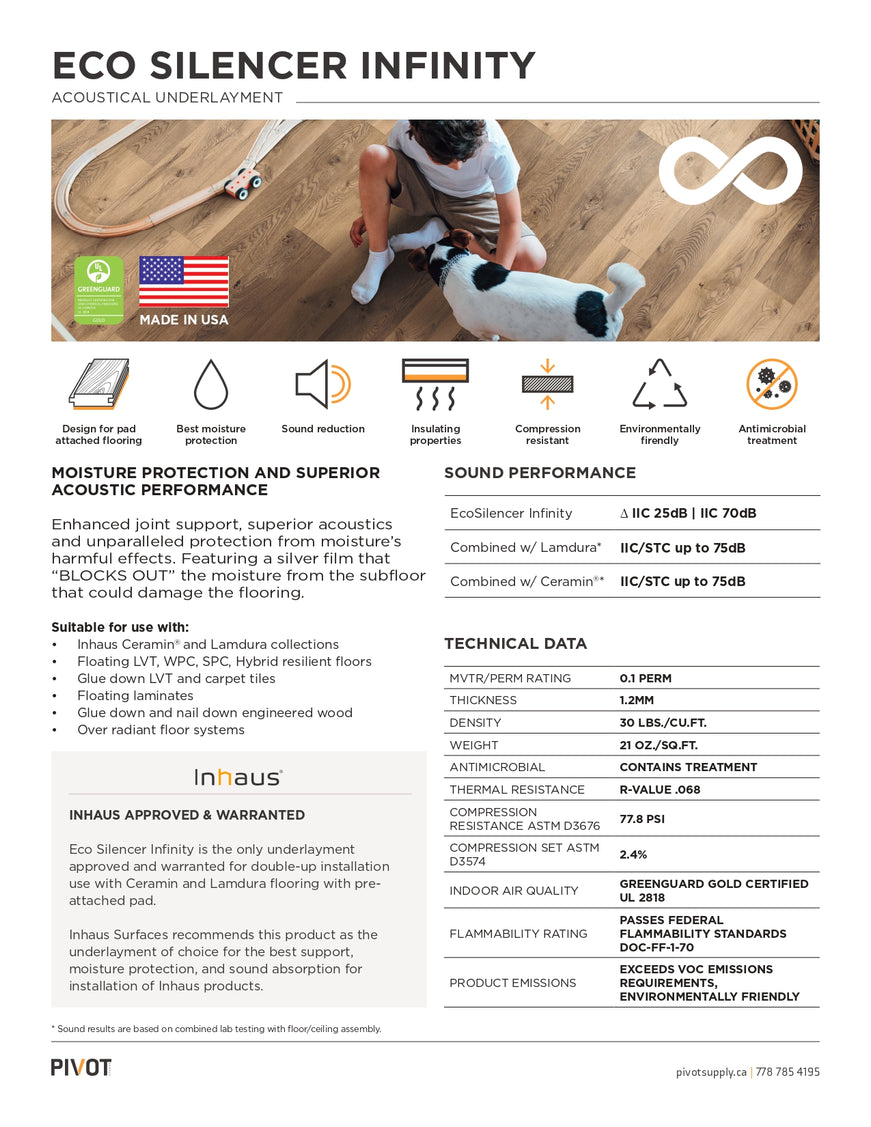 Eco Silencer Infinity Underlayment